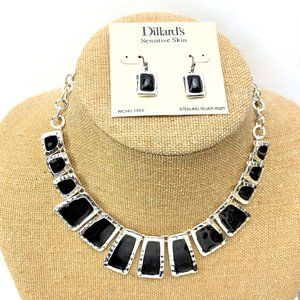Dillard's Sensitive Skin necklace and earrings SET